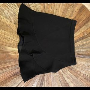 Lovers and friends black ruffle asymmetrical skirt